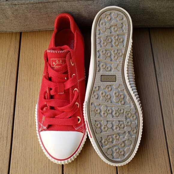 BNWoT Skechers BOBS Arch Fit Utopia - Arching Star in varsity red (8) KICKS - Picture 7 of 8